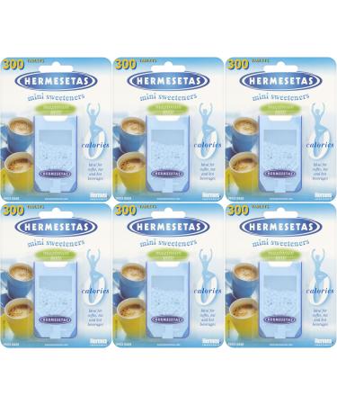 6X Hermesetas Original Mini Sweeteners 300 Tablets (Each)