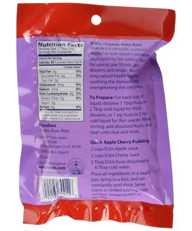 Eden Foods Organic Kuzu Root Starch 3.5 oz - Pure Natural Thickener - Buy Online on SooperMarket.com