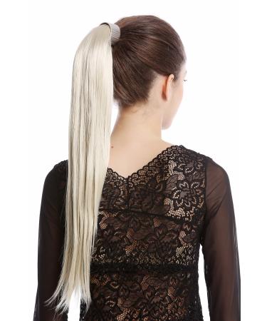 WIG ME UP - Srosy-88 hairpiece braid ponytail new system with comb headband hairband blonde light blonde straight 55 cm