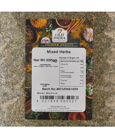 Old India Mixed Herbs 500g - Premium Quality Blend for Culinary Delights | Pack of 1 - Buy Online on SooperMarket.com