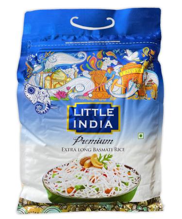 Little India Premium Extra Long Basmati Rice 5kg | Fluffy Delicious & Extra Long Grains | Extraordinary Length & Aroma