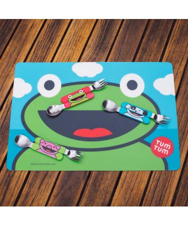 TUM TUM Mega Size Kids Placemat Bundle - Set of 2 | Wipeable & BPA Free | Pig & Frog Designs - Buy Online on SooperMarket.com