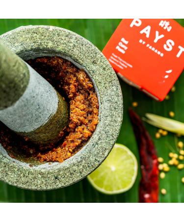 Payst Fresh Thai Red Curry Paste. Fresh Handmade in London Authentic Thai cooking paste. 100g. Serves 2. - Buy Online on SooperMarket.com