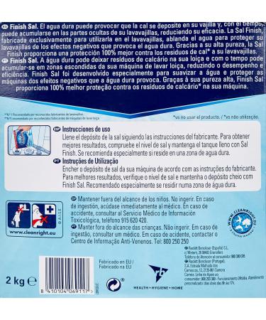 Finish Regenerating Salt 2 kg - Pack of 1 | Water Softener Salt Crystals - Buy Online on SooperMarket.com