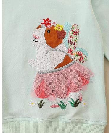 Girls Cotton Sweatshirt | Long Sleeve Jumper | Toddler Clothes | Age 1-12 Years | Blue | 5-6 Years - Buy Online on SooperMarket.com