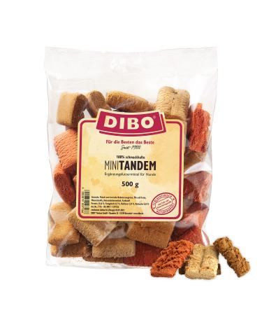 Dibo mini-tandem cake 500g bag baked goods as a healthy natural diet for dogs from DIBO dog food barf B.A.R.F. treat dog biscuit mini-tandem 500 g (1 Pack)