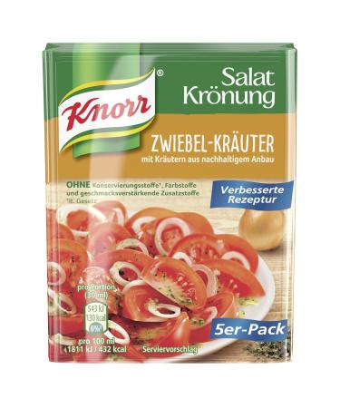 Knorr - Salat Kroenung Zwiebel-Kraeuter (Salad Seasoning) 5 Pack