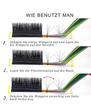 Shop Self-Fleed Easy Fan Lashes - .03/.07/.10 Volume Technology C D Curl Wimpernextension 12mm C-0.05 | International Shipping Available - Buy Online on SooperMarket.com