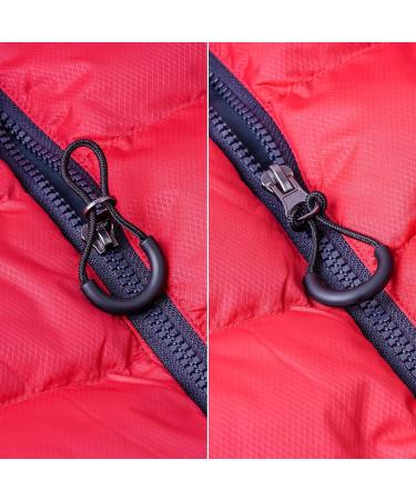 40 Colorful Zipper Pendants - 60x30mm Nylon Replacement Zippers Set for Repair - Threading Accessories - Buy Online on SooperMarket.com