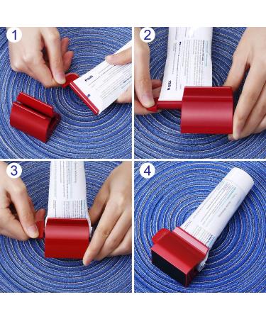 2PCS Toothpaste Squeezer Rolling Toothpaste Tube Dispenser Holder Stand for Bathroom Style-3 - Buy Online on SooperMarket.com