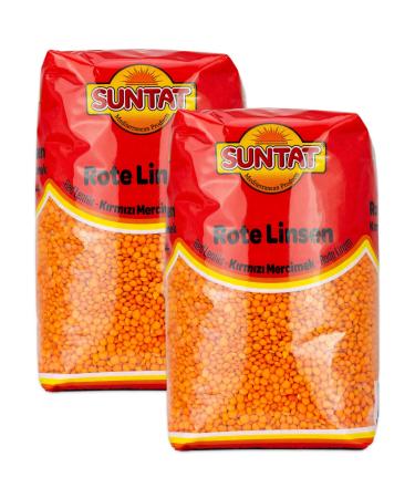 Suntat - Oriental red lentils from Turkey in a set of 2 x 1 kg pPack (2 kg)
