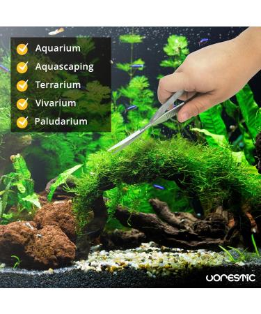 VORESTIC 16cm Curved Spring Scissors for Aquarium & Terrarium Plants - Aquascaping Tools - Buy Online on SooperMarket.com