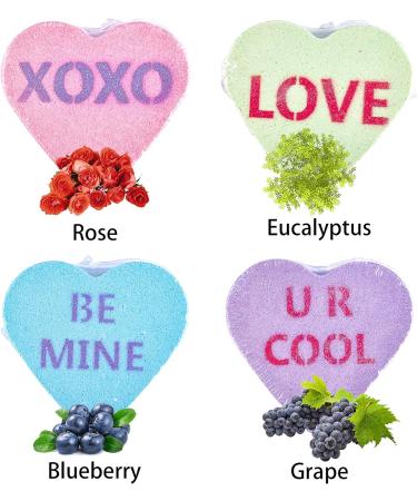JOYIN 12 Packs Valentine's Day Heart Shape Bath Bomb with Cards - Perfect for Valentine Party Favors & Gifts - Buy Online on SooperMarket.com