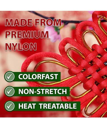 Mandala Crafts 1mm Nylon Satin Cord - 109 Yards White Braided String for Jewelry Making, Bracelets, Chinese Knots - Beading Rattail Trim - Buy Online on SooperMarket.com