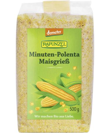 Rapunzel Organic Minute Polenta Corn Semolina demeter (6 x 500 gr) 500 g (pack of 6)