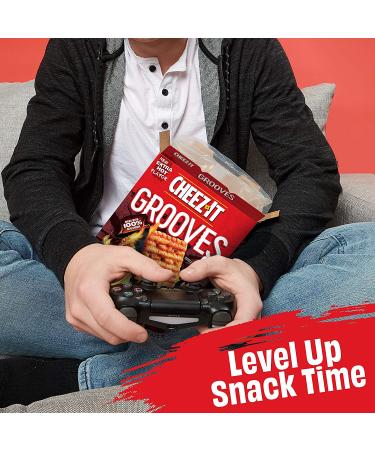 Cheez-It Grooves Scorchin' Hot Cheddar Cheese Crackers 9oz - Crunchy Lunch Snacks - Buy Online on SooperMarket.com