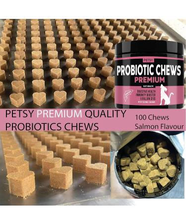 Premium Dog Probiotics 5BIL CFUs | 12 Strains Good Bacteria for Gut & Skin Health | Immune Support & Itch Relief | Salmon Flavored Chews for All Breeds & Ages - Buy Online on SooperMarket.com