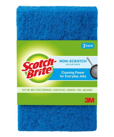 Scotch-Brite Non-Scratch Scour Pads, 3 Scour Pads