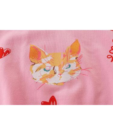 Girls Cotton Sweatshirt for Kids - Long Sleeve Pullover Jumper T-Shirt for Toddlers (5-6 Years) - Cat Design - Ages 1-12 Years - Buy Online on SooperMarket.com