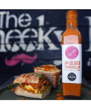 Cheeky Indian Peri Tickle Hot Tangy & Spicy Pickle Sauce 220g | Natural & Organic | Vegetarian & Dairy-Gluten Free - Buy Online on SooperMarket.com