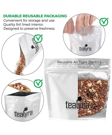 Tealyra Moroccan Orange Rooibos Herbal Loose Leaf Tea 112g (4oz) | Ginger, Cinnamon, Fennel, Red Bush | Rich in Vitamins and Antioxidants | Caffeine-Free - All Natural - Buy Online on SooperMarket.com