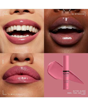 NYX Butter Gloss Angel Food Cake - True Mauve Lip Gloss 0.27 Fl Oz (Pack of 1) - Buy Online on SooperMarket.com