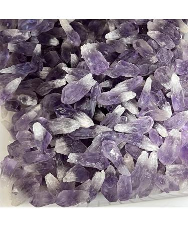 Crystal Natural Amethyst Cluster Rough Gravel Rock Crystal Raw Gemstone Decoration HOMEZHOU (Size : 100G) - Buy Online on SooperMarket.com