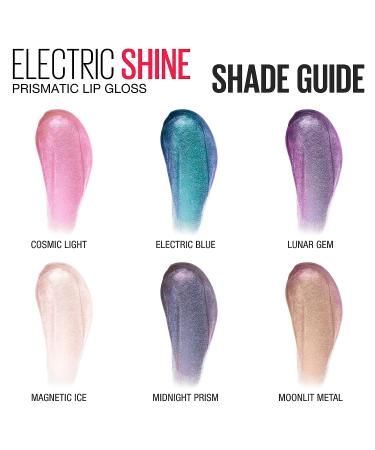 Maybelline Lip Studio Electric Shine Prismatic Lip Gloss in Electric Blue - 0.17 fl. oz - Buy Online on SooperMarket.com