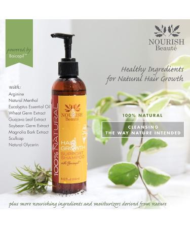 Nourish Beaute Vitamins Natural Shampoo for Hair Growth & Volume - Biotin DHT Blockers Sulfate-Free 8 Fl Oz - Buy Online on SooperMarket.com
