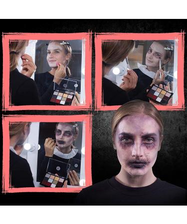 Narrative Cosmetics 12-Color Death FX Cream Palette - Professional Waterproof SFX Makeup for Stage, Film, Costumes, Cosplay, Halloween - Buy Online on SooperMarket.com