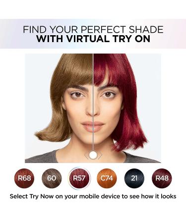 L'Oreal Paris Feria Dusty Mauve Hair Color - Silver & Pinks | Permanent Multi-Faceted Shimmering Formula - 1 Count - Buy Online on SooperMarket.com