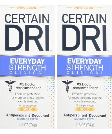 Certain Dri A.M. Solid Antiperspirant/Deodorant 2.6 oz (2 Pack) - Long-lasting Protection - Buy Online on SooperMarket.com