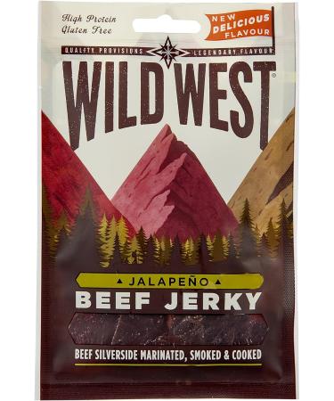 Wild West Honey BBQ Beef Jerky 35 g Pack of 12 & Jalapeno Beef Jerky 35 g 12 Count (Pack of 1) + Beef Jerky - Buy Online on SooperMarket.com