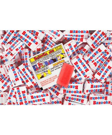 Bazooka Bubble Gum 225 Count Individually Wrapped Pink Chewing Gum in Original Flavor - Bulk Bubble Gum Tub - Fun Old Fashioned Candy for Halloween Parties and Trick or Treaters Original 225 Count (Pack of 1) - Buy Online on SooperMarket.com
