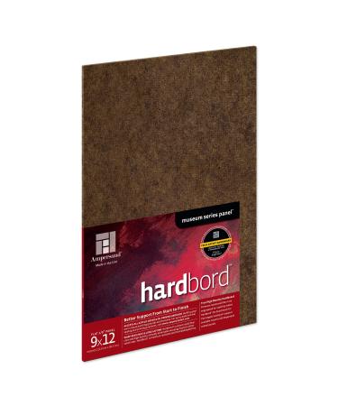 Ampersand Art Supply Hardboard Wood Painting Panel: Museum Series Hardbord  1/8 Inch Depth  9x12