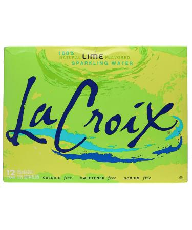 La Croix Naturally Lime Essenced Sparkling Water | 12 Cans