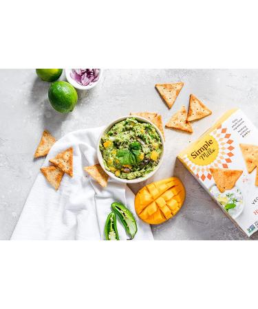 Simple Mills Veggie Flour Pita Crackers - Himalayan Salt, Gluten-Free, Vegan Paleo Friendly Snack, 4.25oz (Pack of 3) - Buy Online on SooperMarket.com
