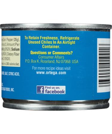 Ortega Whole Green Chiles Mild - 4oz (Pack of 24) | Authentic Flavor | Versatile Ingredient - Buy Online on SooperMarket.com