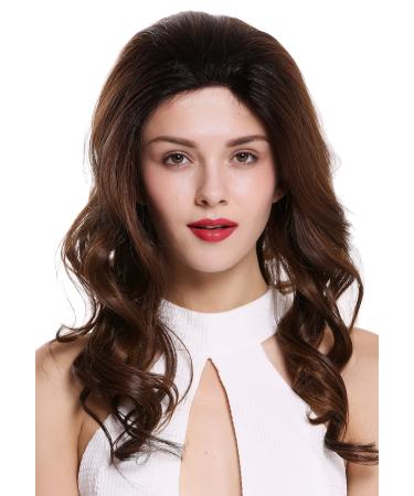 WIG ME UP - RGF-5547-LF-OP2/430 Wig Women's Wig Lace Front Dark Brown Red Balayage Mix Long Wavy