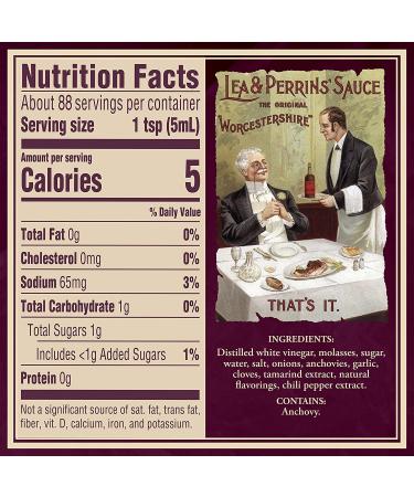 Lea & Perrins Original Worcestershire Sauce 15 fl oz Bottle - Pack of 1 - Buy Online on SooperMarket.com