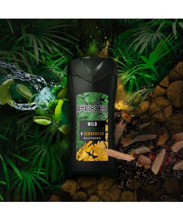 Axe Shower Gel Wild Mojito & Cedarwood - Long-Lasting Freshness & Fragrance (250ml 3-Pack) - Dermatologically Tested - Buy Online on SooperMarket.com
