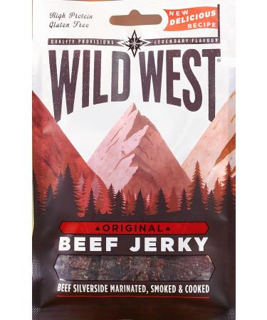 Wild West Honey BBQ Beef Jerky 35 g Pack of 12 & Original Beef Jerky 35 g Pack of 12 - Buy Online on SooperMarket.com