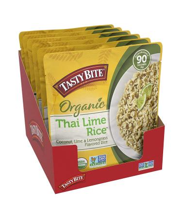 Tasty Bite Organic Thai Lime Rice - Ready to Eat, Vegan, 8.8 oz (Pack of 6) - Buy Online on SooperMarket.com