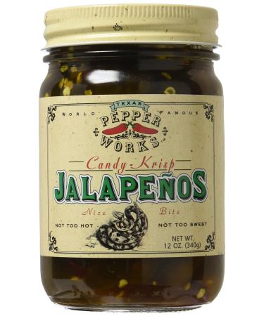 Texas Pepper Works Candy Krisp Jalapenos 12 oz