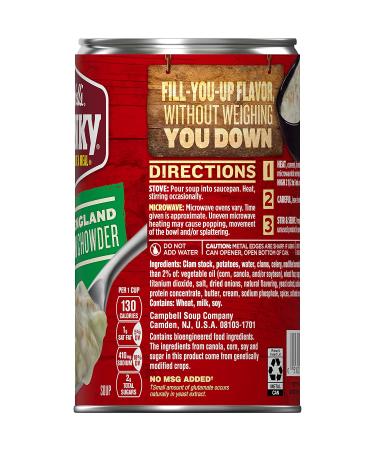 Campbell's Chunky Healthy Request New England Clam Chowder 18.8oz Can (Case of 12) - Buy Online on SooperMarket.com