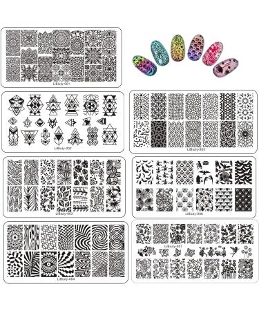 Budoci Nail Stamping Set | 15 Nail Stamping Plates Kit for Stunning Nail Art | French Manicure Stencils & Accessories - Buy Online on SooperMarket.com