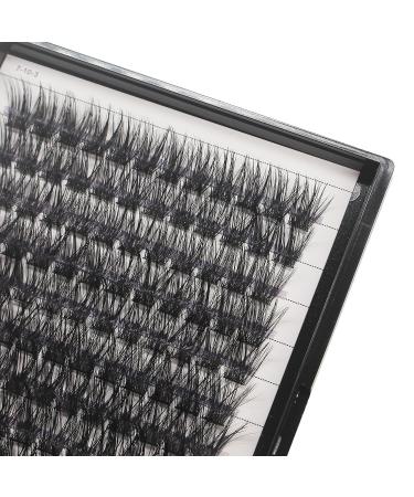 Bodermincer 120 Cluster Eyelash Extensions 12-14-16mm Mixed Length - Russian Volume Faux 3D Effect | Individual Lashes Makeup - Glue Bonded Cluster Eyelashes (16-18-20mm) - Buy Online on SooperMarket.com