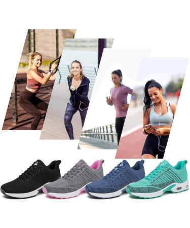 Mishansha Women's Breathable Air Cushion Sneakers - Size 9, Persian Blue - Buy Online on SooperMarket.com