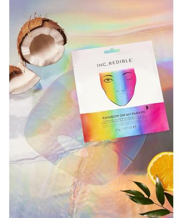 Buy INC.redible Rainbow On My Parade Sheet Mask | Hydrating & Fun | Free International Shipping - Buy Online on SooperMarket.com