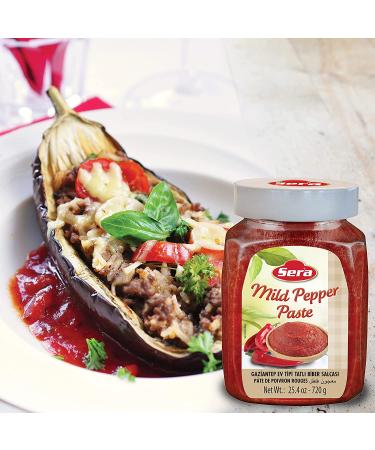 Sera Mild Pepper Paste 25.4 Oz Jar (2 PACK) - No Sugar, No Artificial Preservatives - Add Unique Peppery Flavor to Your Dishes - Ideal for Spreads & Sandwiches - Buy Online on SooperMarket.com